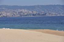 A praia de Viña del Mar, no Chile